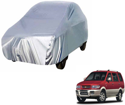 Auto Hub Car Cover For Chevrolet Tavera (Without Mirror Pockets)(Silver)