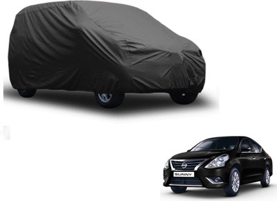 Auto Hub Car Cover For Nissan Sunny (Without Mirror Pockets)(Grey)