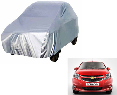 Auto Hub Car Cover For Chevrolet UVA (Without Mirror Pockets)(Silver)