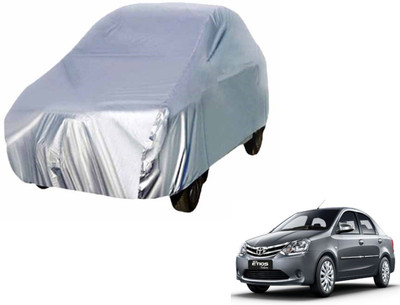 Auto Hub Car Cover For Toyota Etios (Without Mirror Pockets)(Silver)