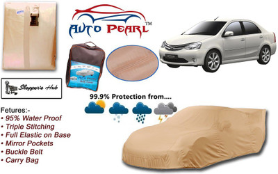 33% OFF on Auto Pearl Car Cover For Toyota Etios (With Mirror Pockets)(Beige) 33% OFF on Auto Pearl Car Cover For Toyota Etios (With Mirror Pockets)(Beige)