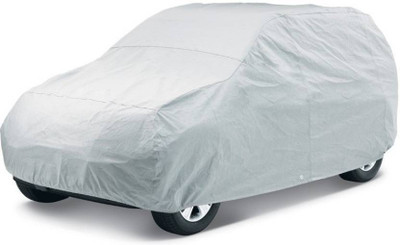 Queenoverseas Car Cover For Hyundai Eon (Without Mirror Pockets)(Silver)