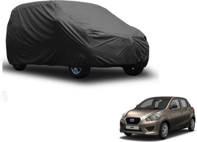 Auto Hub Car Cover For Datsun Go (Without Mirror Pockets)(Grey)