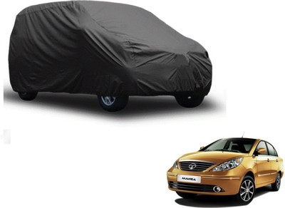 Auto Hub Car Cover For Tata Manza (Without Mirror Pockets)(Grey)