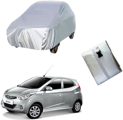 VSQUaRe Car Cover For Hyundai Eon (Without Mirror Pockets)(Silver)