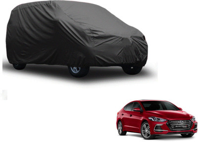 Auto Hub Car Cover For Hyundai Elantra (Without Mirror Pockets)(Grey)