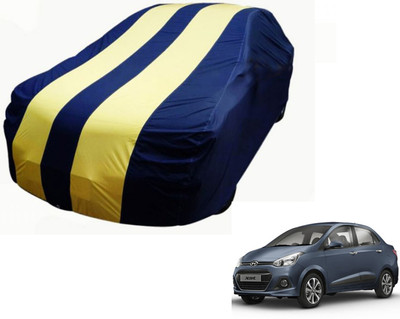 Auto Hub Car Cover For Hyundai Xcent (Without Mirror Pockets)(Black, Yellow)