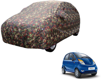 Auto Hub Car Cover For Tata Nano (Without Mirror Pockets)(Multicolor)