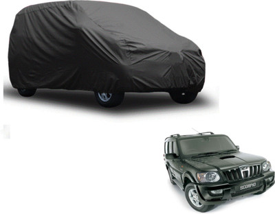 Auto Hub Car Cover For Mahindra Scorpio (Without Mirror Pockets)(Grey)
