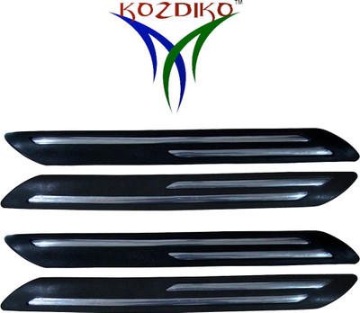 KOZDIKO Stainless Steel, Plastic Car Bumper Guard(Black, Pack of 4, BMW, 3 Series)