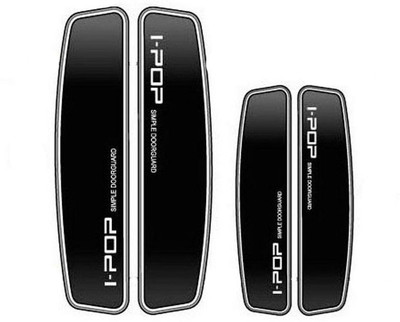 I Pop Plastic Car Door Guard(Black, Pack of 4, Maruti, Omni)