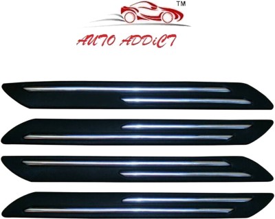 AuTO ADDiCT Plastic Car Bumper Guard(Black, Pack of 4, Maruti, Baleno)