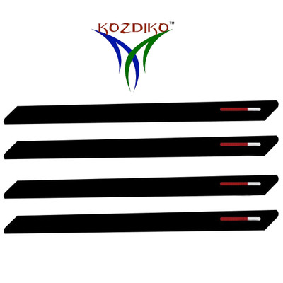 Kozdiko Stainless Steel, Plastic Car Bumper Guard(Black, Red, Pack of 4, Hyundai, Grand i10) available at flipkart for Rs.599