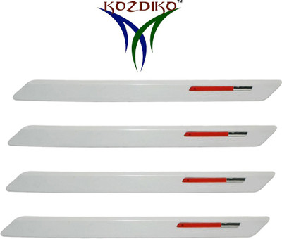 Kozdiko Stainless Steel, Plastic Car Bumper Guard(White, Red, Pack of 4, Hyundai, Grand i10) available at flipkart for Rs.599