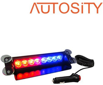 

AUTOSiTY Police Style Car LED Flashing-105 Car Fancy Lights(Red, Blue)