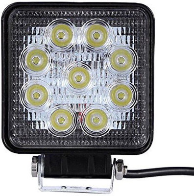 

Truelinks 9 Led Square Cree Auxillary Car Fog Lamp 27W Set of 2 Car Fancy Lights(White)