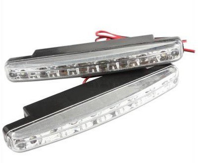 AutoStark 8 Daytime Running Car LED Bulb Universal Fancy Lights Car Fancy Lights(White) AutoStark 8 Daytime Running Car LED Bulb Universal Fancy Lights Car Fancy Lights(White)