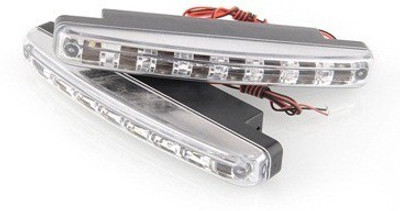 

Carsaaz 8 LED Day Time Running Lights for MARUTI SUZUKI CELERIO Car Fancy Lights(White)