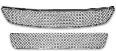 

Speedwav 68913 Bentley Style Designer Chrome Grill (2 Piece) Car Grill Cover(Plastic Maruti Swift Dzire)