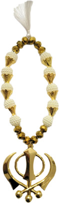 

Premang Decors Golden Khanda in angoori Pearls Car Hanging Ornament(Pack of 1)