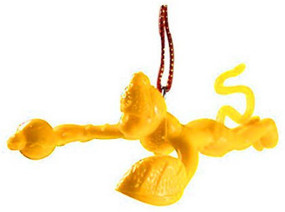

Sastik woods Yellow Flying Lord Hanuman Idol Car Hanging Ornament(Pack of 1)