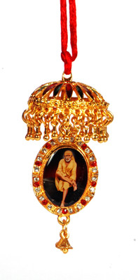 

Sigaram Colorfully Decorated SAI BABA Photo - K282 Car Hanging Ornament(Pack of 1)