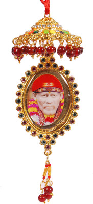 

Sigaram Colorfully Decorated SAI BABA Photo - K213 Car Hanging Ornament(Pack of 1)