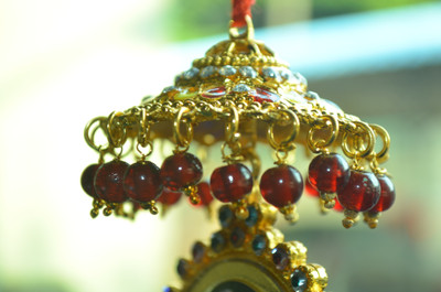 

Sigaram Colorfully Decorated SAI BABA Photo - K140 Car Hanging Ornament(Pack of 1)
