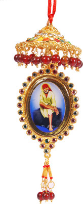 

Sigaram Colorfully Decorated SAI BABA Photo - K229 Car Hanging Ornament(Pack of 1)
