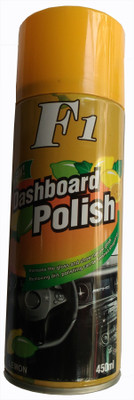 

F1 Dashboard Polish CAR DASHBOARD WAX SPRAY FOR LEATHER SEAT / DASHBOARD /PLASTIC / RUBBER / TYRES (LEMON) Vehicle Interior Cleaner(450 ml)