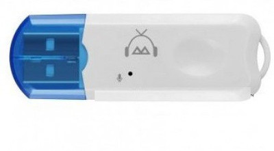 A CONNECT Z v2.1+EDR Car Bluetooth Device with Adapter Dongle(White)