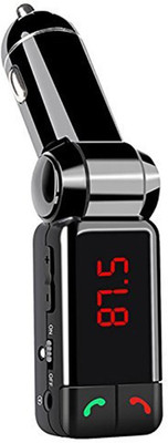 

#° DEGREES v2.1+EDR Car Bluetooth Device with FM Transmitter, USB Cable, FM Player, Adapter Dongle, Transmitter, Audio Receiver, 3.5mm Connector, Remote Control, MP3 Player(Black)