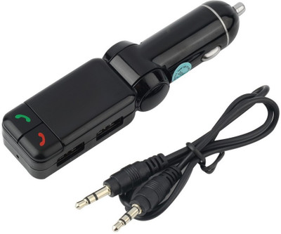 

Voltegic v2.1+EDR Car Bluetooth Device with 3.5mm Connector, Audio Receiver, Car Charger, FM Player, FM Transmitter(Black)