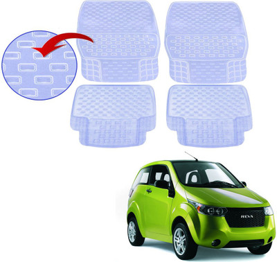 KOZDIKO PVC (Polyvinyl Chloride), Rubber Standard Mat For  Mahindra Reva(White)