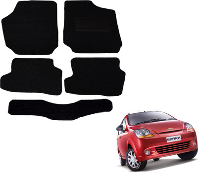 Auto Hub Fabric Standard Mat For  Chevrolet Spark(Black)