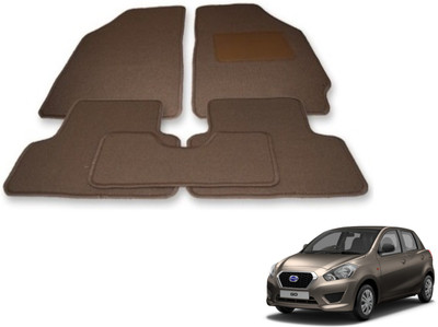 Auto Hub Fabric Standard Mat For  Datsun Go(Beige)