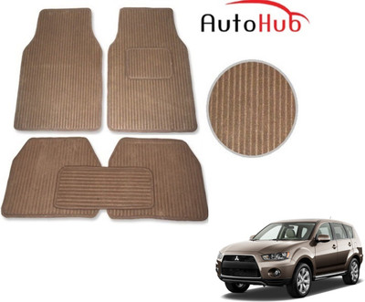Auto Hub Fabric Standard Mat For  Mitsubishi Outlander(Beige)