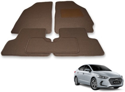 Auto Hub Fabric Standard Mat For  Hyundai Elantra(Beige)