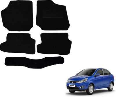 Auto Hub Fabric Standard Mat For  Tata Zest(Black)