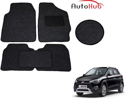 Auto Hub Fabric Standard Mat For  Hyundai i20(Black)