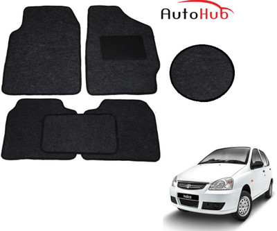 Auto Hub Fabric Standard Mat For  Tata Indica(Black)