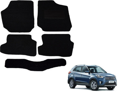 Auto Hub Fabric Standard Mat For  Hyundai Creta(Black)