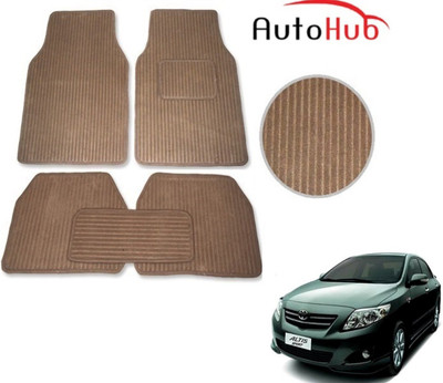 Auto Hub Fabric Standard Mat For  Toyota Altis(Beige)