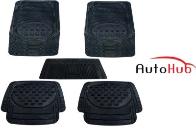 Auto Hub PVC (Polyvinyl Chloride), Rubber Standard Mat For  Tata Indigo Marina(Black)