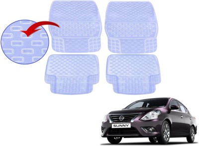 KOZDIKO PVC (Polyvinyl Chloride), Rubber Standard Mat For  Nissan Sunny(White)