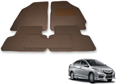 Auto Hub Fabric Standard Mat For  Honda New City(Beige)