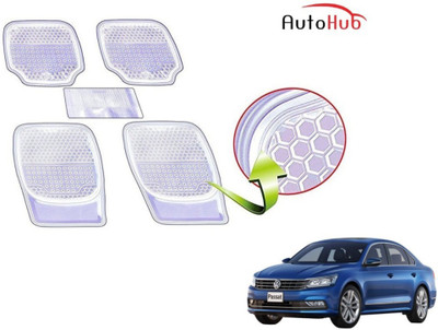 Auto Hub PVC (Polyvinyl Chloride), Rubber Standard Mat For  Volkswagen Passat(Clear)