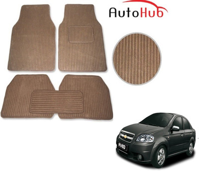 Auto Hub Fabric Standard Mat For  Chevrolet Aveo(Beige)