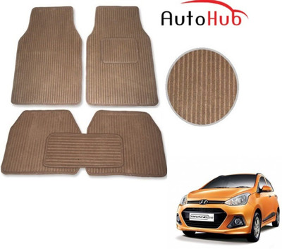 Auto Hub Fabric Standard Mat For  Hyundai Grand i10(Beige)