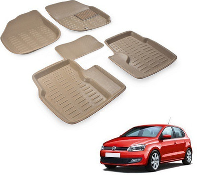 Everything Auto PVC (Polyvinyl Chloride) 3D Mat For  Volkswagen Polo(Beige)